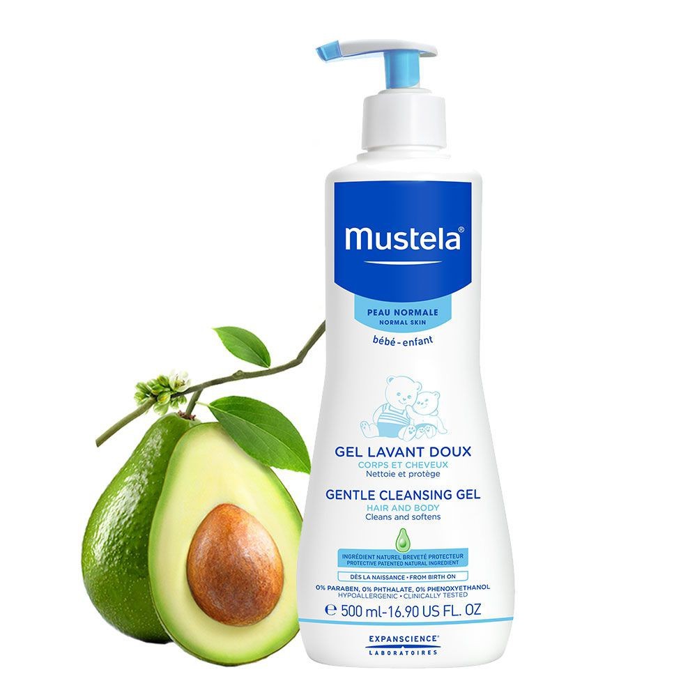 ✅Mustela Gentle Cleansing Gel Sữa Tắm Gội Da Thường 500ml