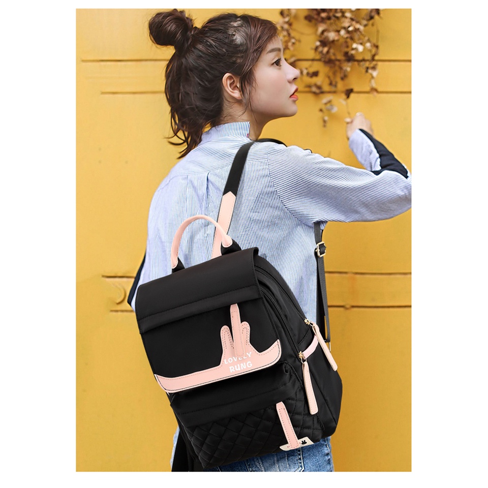 Ba Lô Canvas Thiết Kế Đơn Giản Thời Trang Mới Cho Nữ