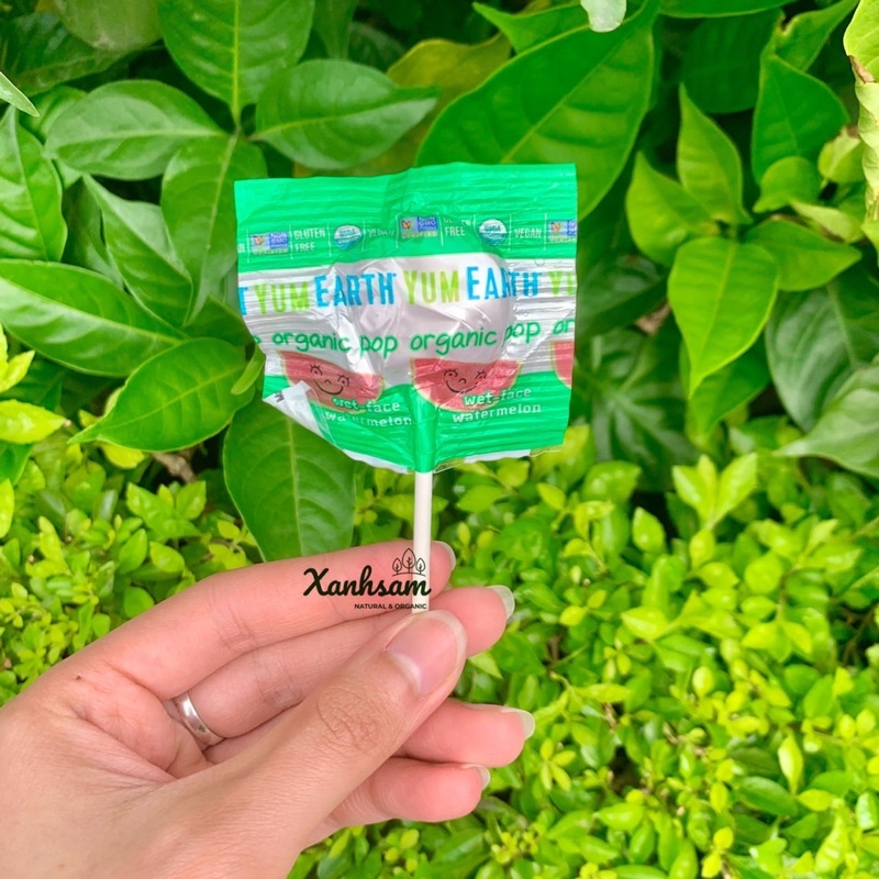 Kẹo Mút Hữu Cơ Yumearth - XanhSam