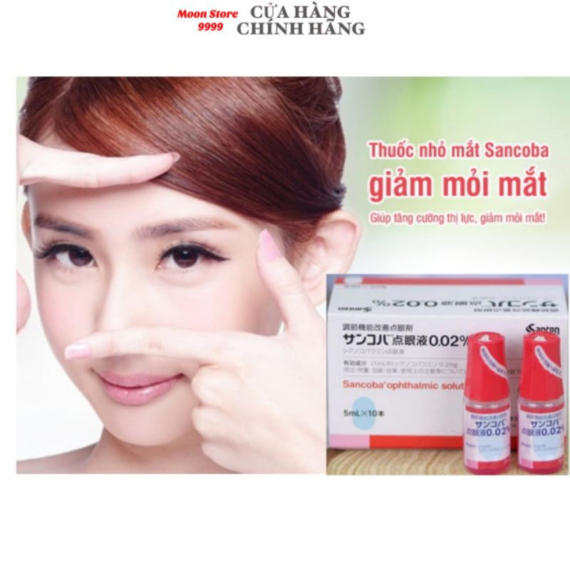 Dung Dịch Nhỏ Mắt Sancoba Nhật Bản lọ 5ml – Giảm Mỏi Mắt Tăng Cường Thị Lực .