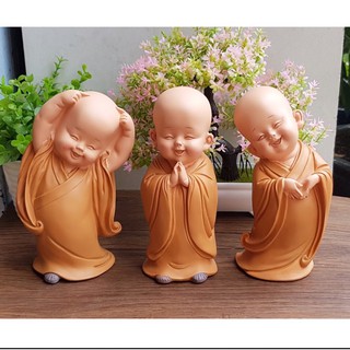 Combo bộ 12 tượng tiểu vàng mini+ bộ tượng tiểu vàng size 16,5cm