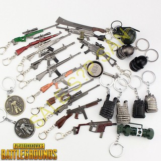 Full Móc khóa vật phẩm Game PUBG phiên bản dài, thép không rỉ