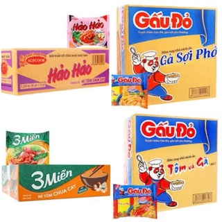 Mì 3 miền tôm chua cay/ 3 miền chay/ hảo hảo tôm chua cay/ gấu đỏ/lẩu thái/ omachi