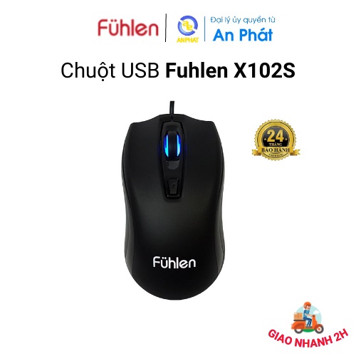 Chuột USB có dây Fuhlen X102S - chính hãng BH 24 tháng