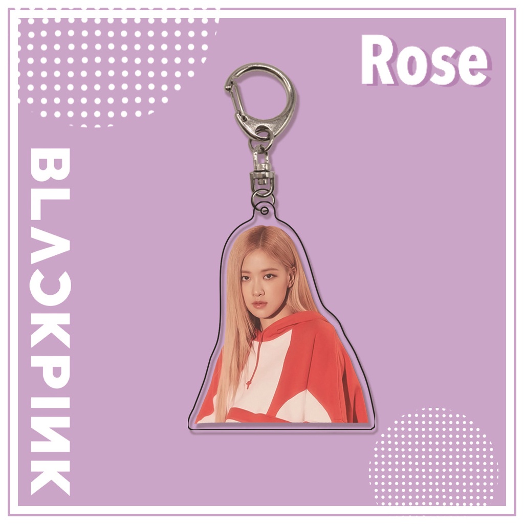 Móc Khóa Hình Hoa Hồng Nhóm Nhạc BLACKPINK