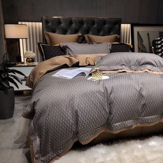Bộ chăn ga lụa Tencel dệt vân chìm, vân nổi mẫu mới