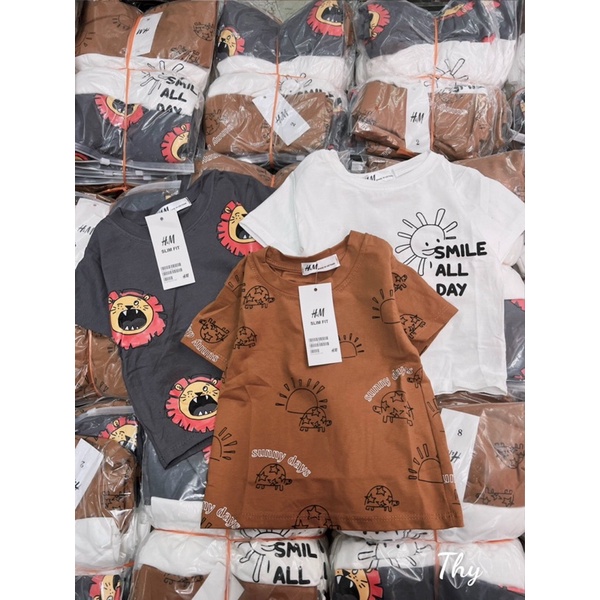 Áo thun cotton 4 chiều hình sư tử chất đẹp.