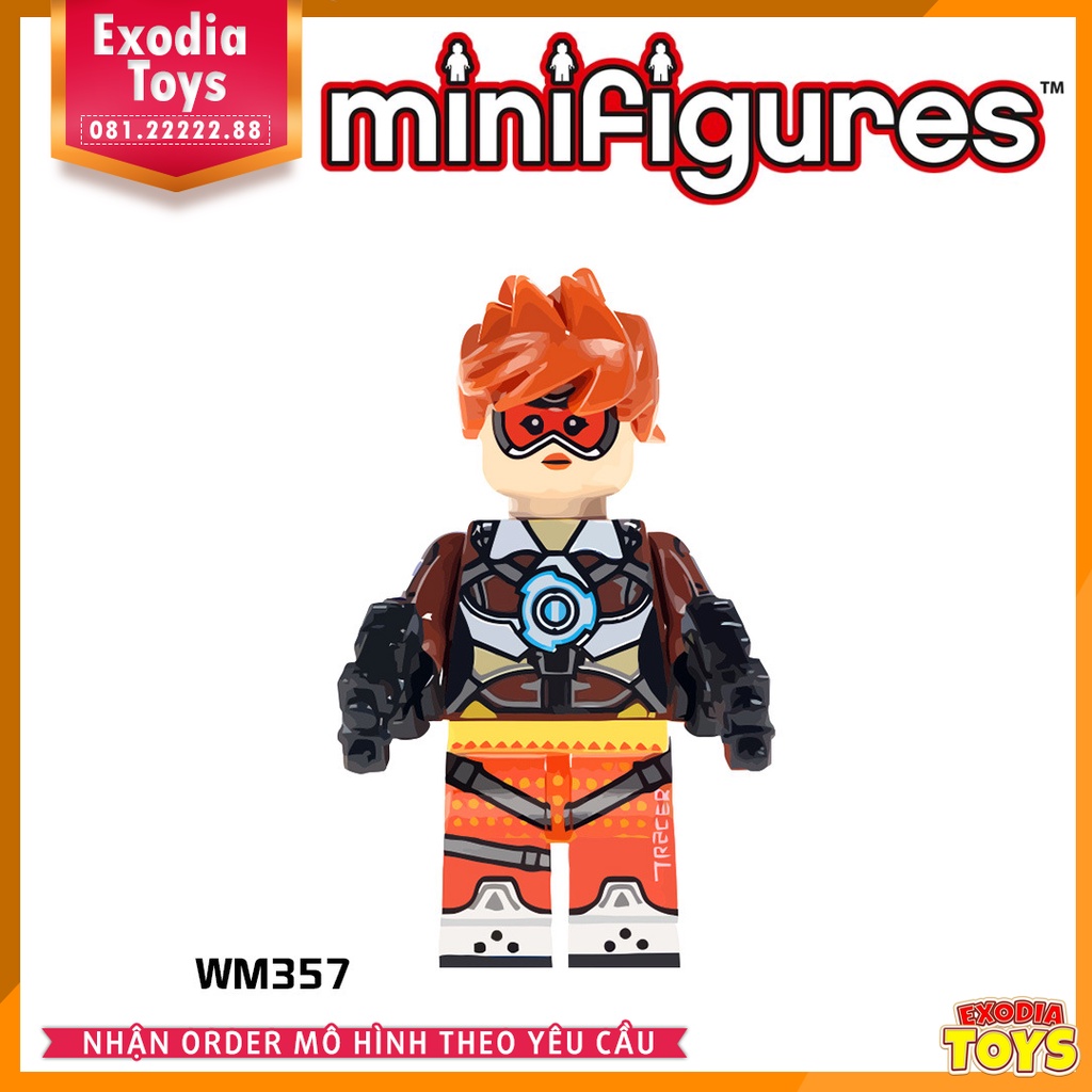 Xếp hình Minifigure các nhân vật Naruto, Rambo, Shiranui, Goku, Tracer, Kaneki  - Đồ Chơi Lắp Ghép Sáng Tạo - WM6009