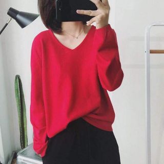 Áo len cổ V xuất hàn