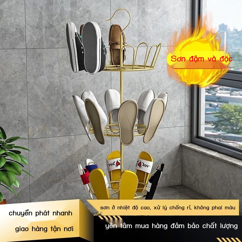 ☞Giá phơi giày sắt ban công ngoài trời lưới dép màu đỏ để gắn sàn thiết bị lắp ráp đa năng