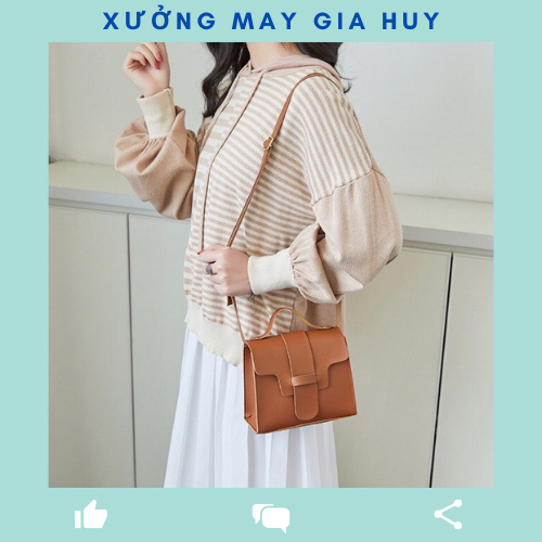 Túi đeo chéo ⭐HOT TREND⭐ túi  xách nữ thời trang da mềm họa tiết 3 màu cá tính