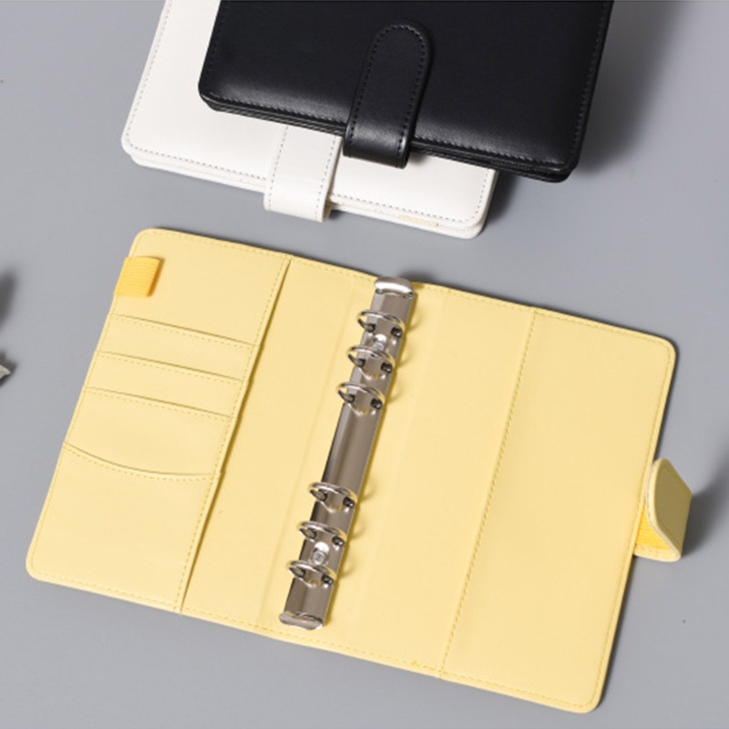 Seng Túi Đựng Kế Hoạch Cá Nhân Hình Chiếc Lá Lấp Lánh Dễ Thương Có Khóa Cài Nam Châm