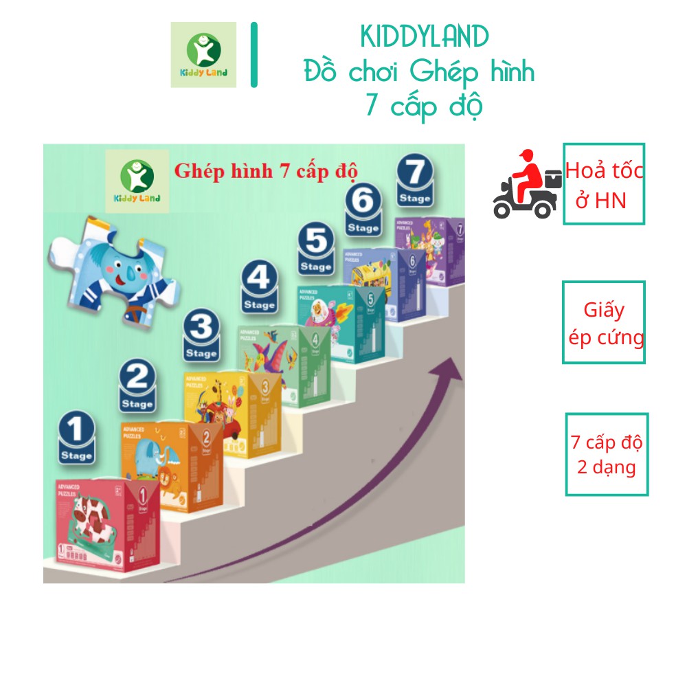 Bộ xếp hình Nâng Cao Advanced Puzzles 7 Cấp Độ