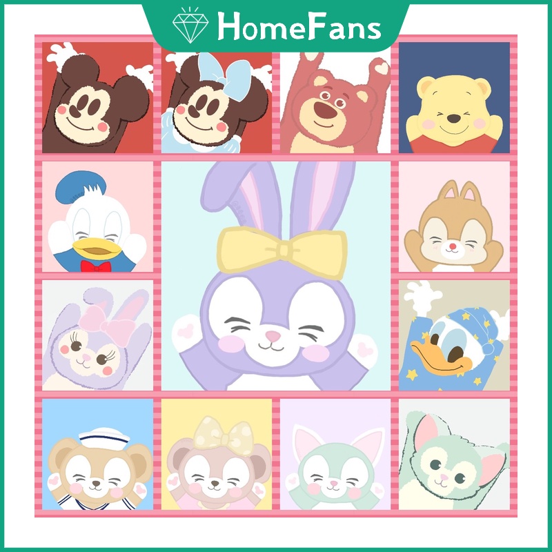 Bộ Tranh Đính Đá 5D Tự Làm 30x30cm / 40x40cm / 50x50cm Hình Disney Đáng Yêu Trang Trí Nhà Cửa