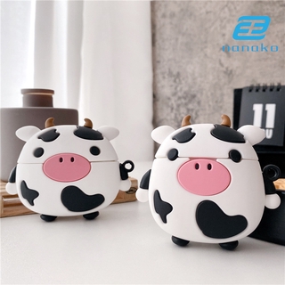 Ốp Bảo Vệ Hộp Đựng Tai Nghe Airpods 1 / 2 / 3 Hình Bò Sữa Xinh Xắn