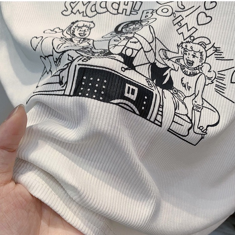 Áo Thun Ngắn Tay Phong Cách Retro 53792