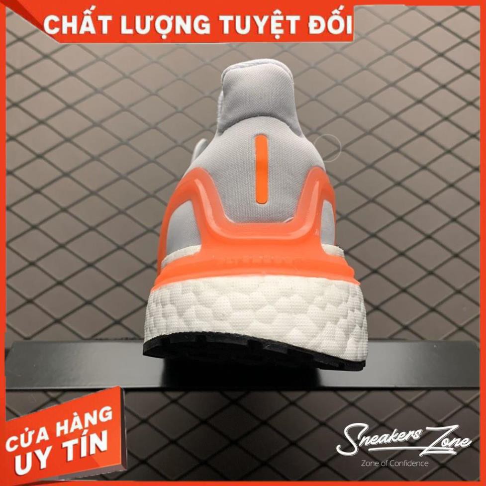 (FREE SHIP + HỘP + QUÀ) Giày thể thao ULTRA BOOST 2020 grey red Xám gót đỏ đế trắng Ultra boost 6.0