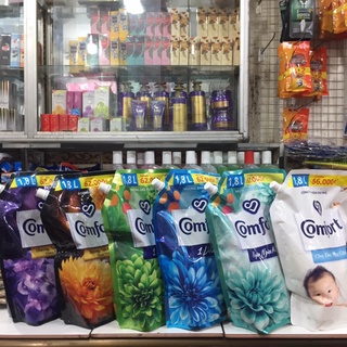 Nước Xả Vải Comfort 1 Lần Xả Huơng ban mai, ngăn mùi, nhạy cảm, gió xuân, bella Túi 1.8L