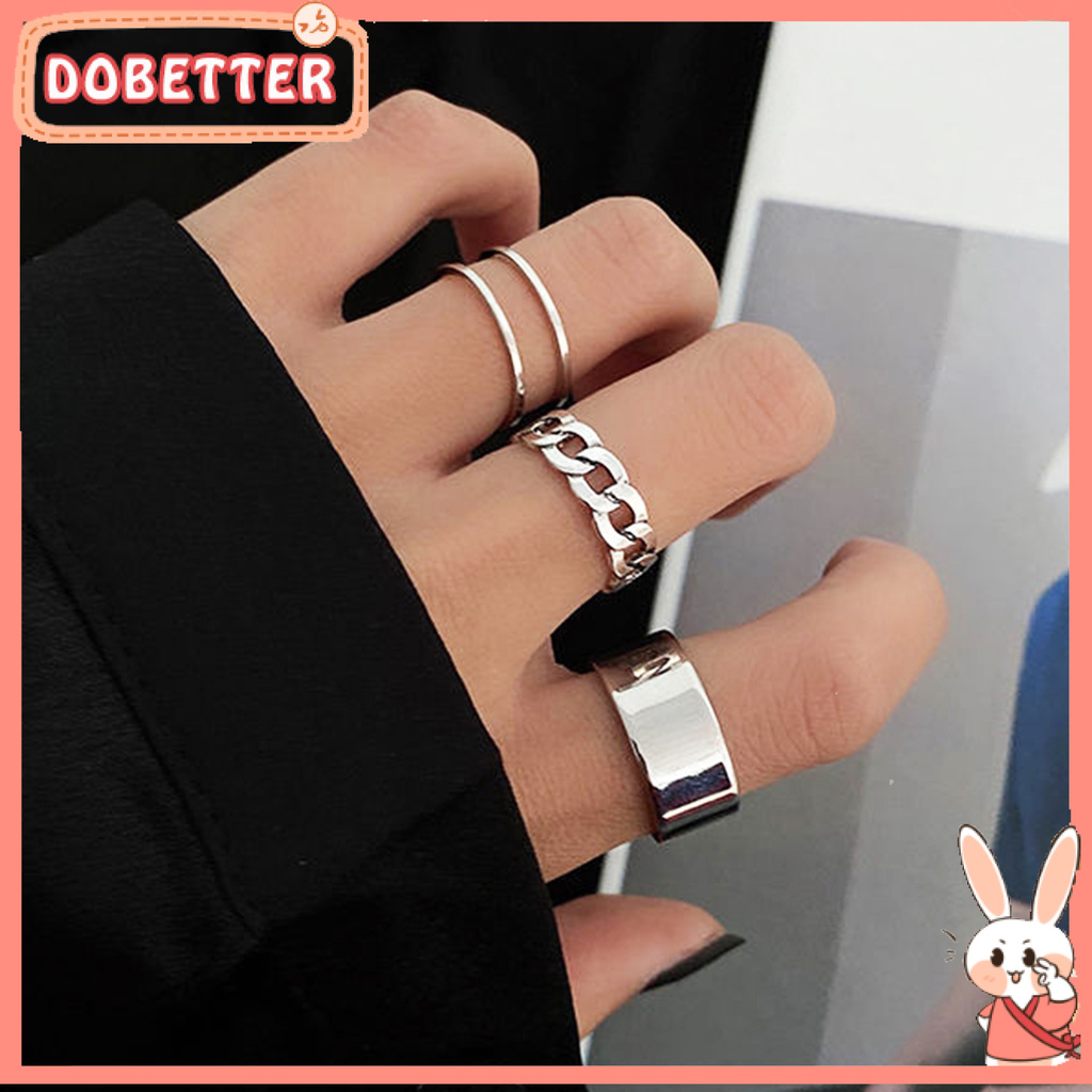Set 3 nhẫn thời trang cá tính dành cho nữ