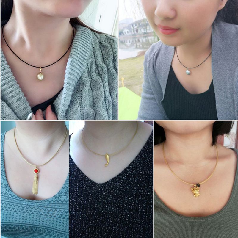 Vòng cổ Bằng Thép Không Gỉ 10 Sợi Có Khóa Bằng Đồng Thau