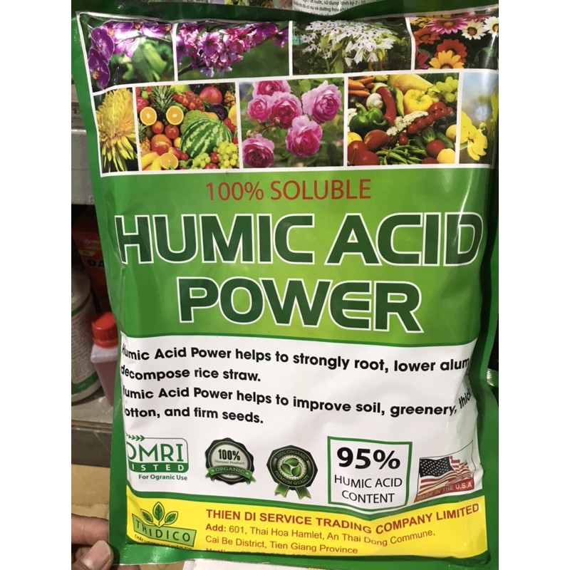 PHÂN BÓN HUMIC ACID POWER Công Ty Thiên Di - Túi 1kg.