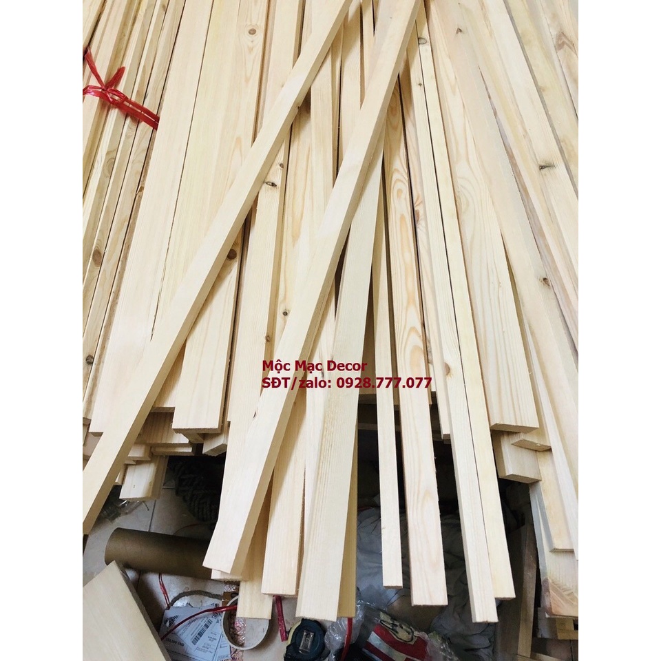 Thanh gỗ thông Dài 80x Rộng 2, 3 cm