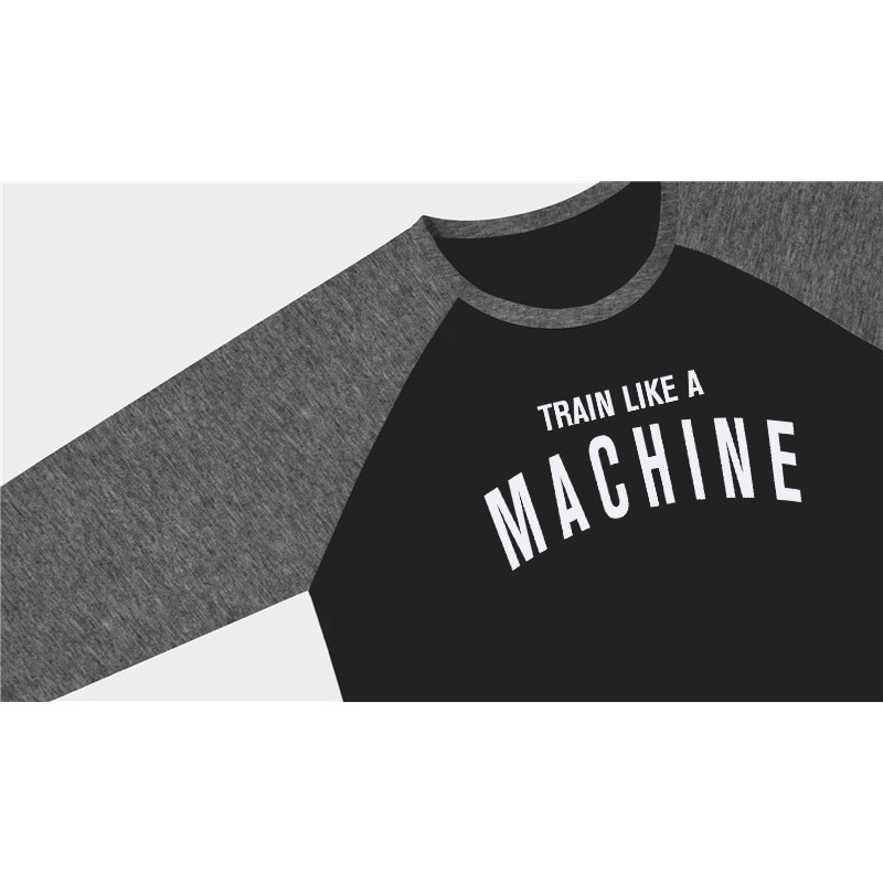 Áo thun thể thao cổ tròn tay lửng 3/4 in họa tiết thời trang cho nam