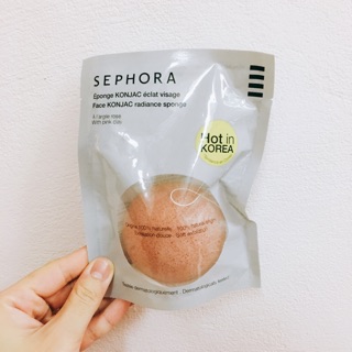 Miếng rửa mặt giúp sáng da Konjac sponge