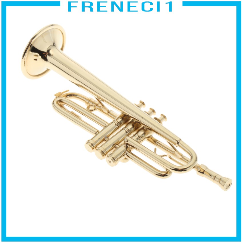 Mô Hình Kèn Trumpet 9cm Trang Trí Nhà Búp Bê Tỉ Lệ 1 / 6