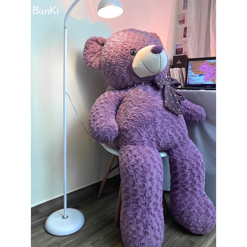 GẤU BÔNG TEDDY VIOLET ROSE 140CM CAO CẤP BUNKI