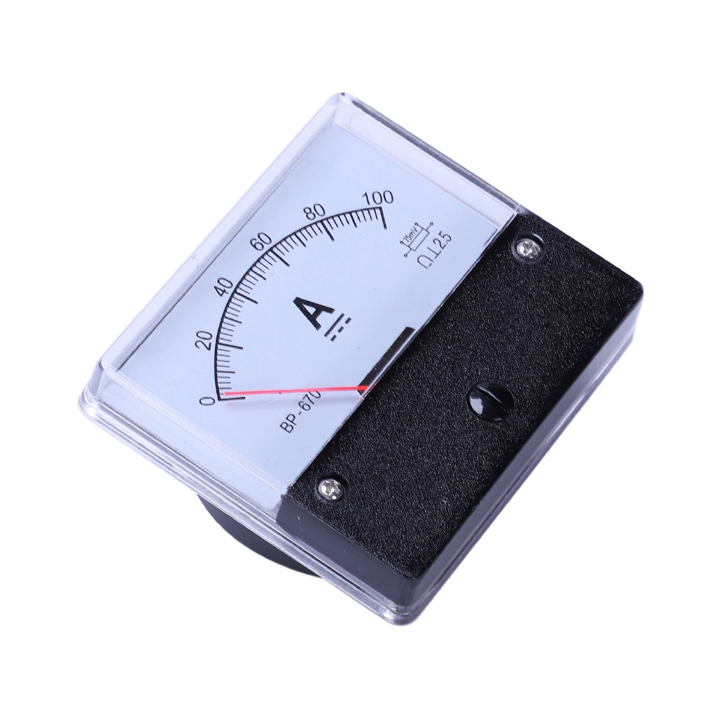 Ampe kế analog Dc 100a Dh-670 tiện dụng dùng trong lắp đặt