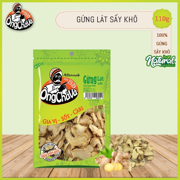 Gừng lát Ông Chà Và 110gr (Dried ginger)