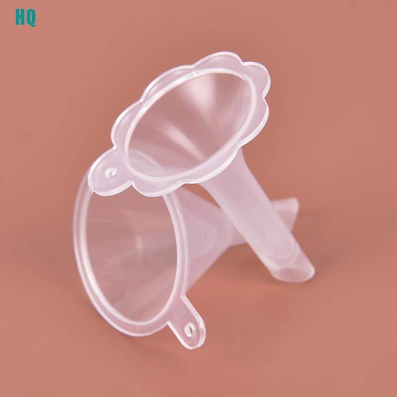 Set 2 Phễu Mini Bằng Nhựa Dễ Thương Dùng Để Chiết Nước Hoa / Dầu Thơm Trong Phòng Thí Nghiệm