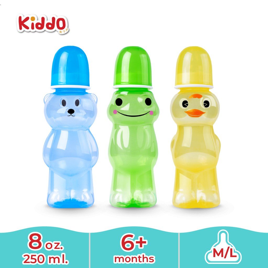Khuyến mãi Splash Bình sữa Kiddo Gấu Vịt Ếch Size 8 oz.