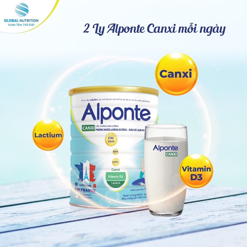 Sữa bột Alponte Canxi 900g (date mới)
