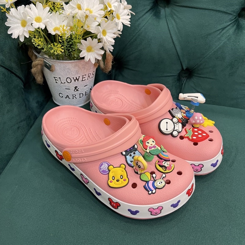 Dép sục cross viền micky tặng 12 stick + hộp