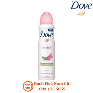 Xịt Khử Mùi Dove Go Fresh 150ML - TRÁI LỰU
