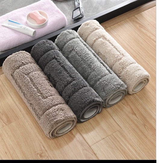 Thảm chùi chân 1 màu Cao Cấp và sang trọng - kết hơp sợi nen siêu thấm hút kt 40x60,50x70 và 50x120cm