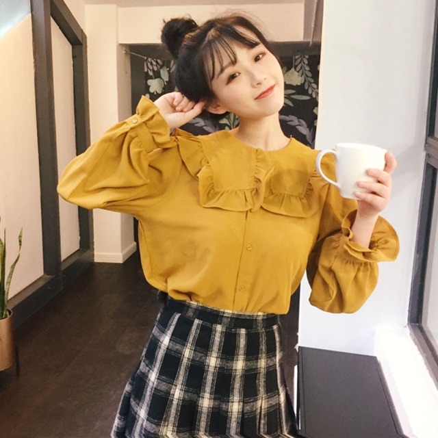 Áo cổ sen hàng đẹp Quảng Châu