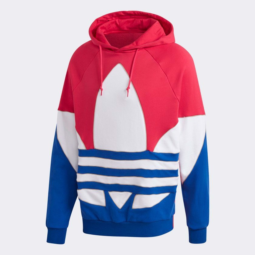 Áo Adidas Hoodie Big Trefoil Outline Colorblock  - GE6226 - Hàng Chính Hãng