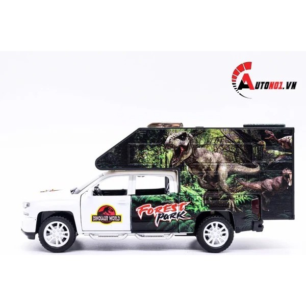 MÔ HÌNH XE KHỦNG LONG CHERVOLET RAPTOR WHITE 1:32 CHE ZHI 5868