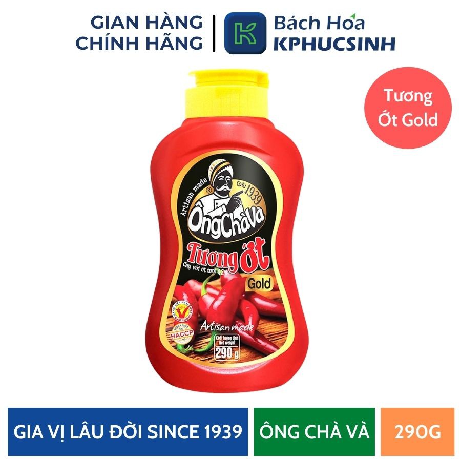 Chai tương ớt ông chà và gold 290g KPHUCSINH - Hàng Chính Hãng