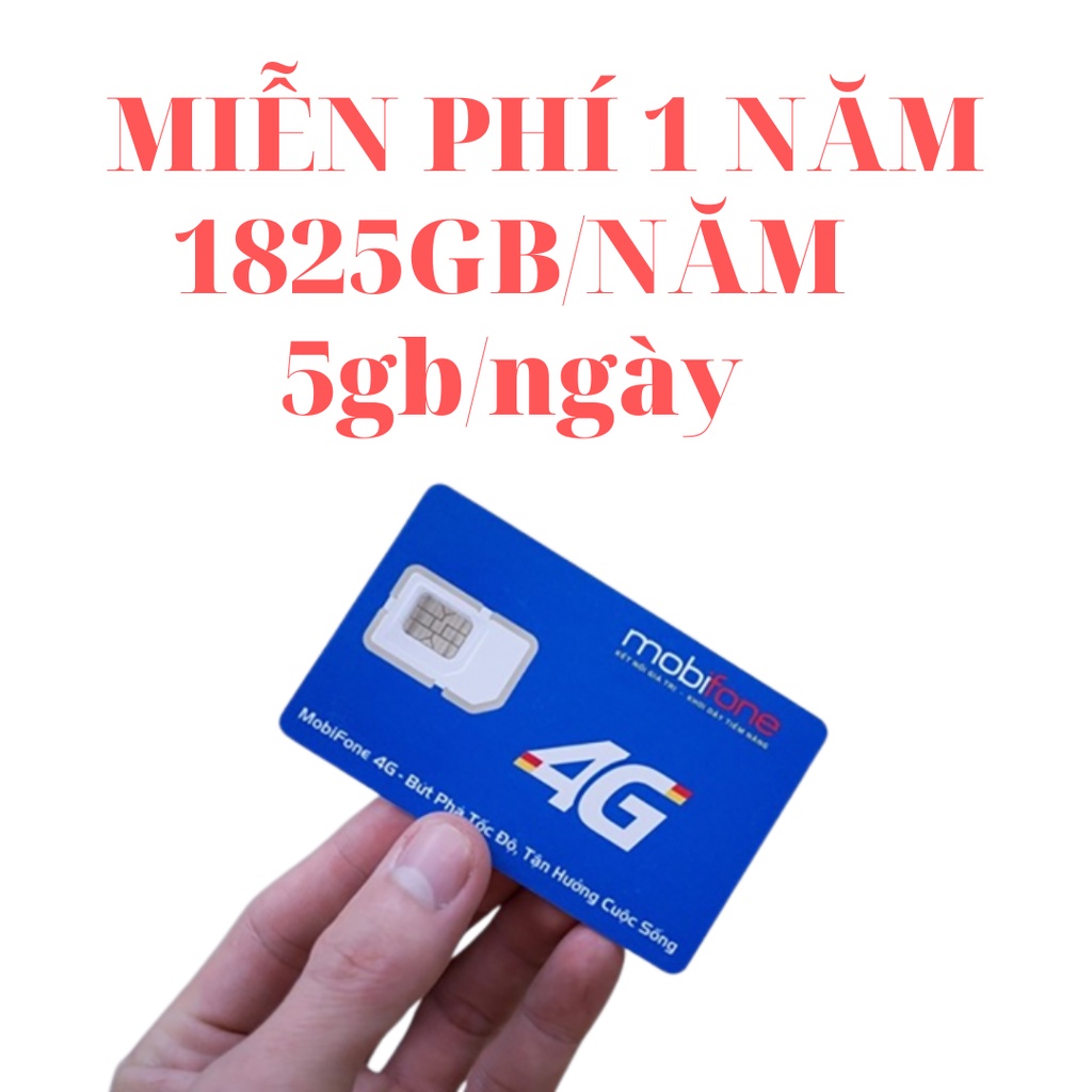 Sim 4G MOBIFONE vào mạng không giới hạn 1 năm