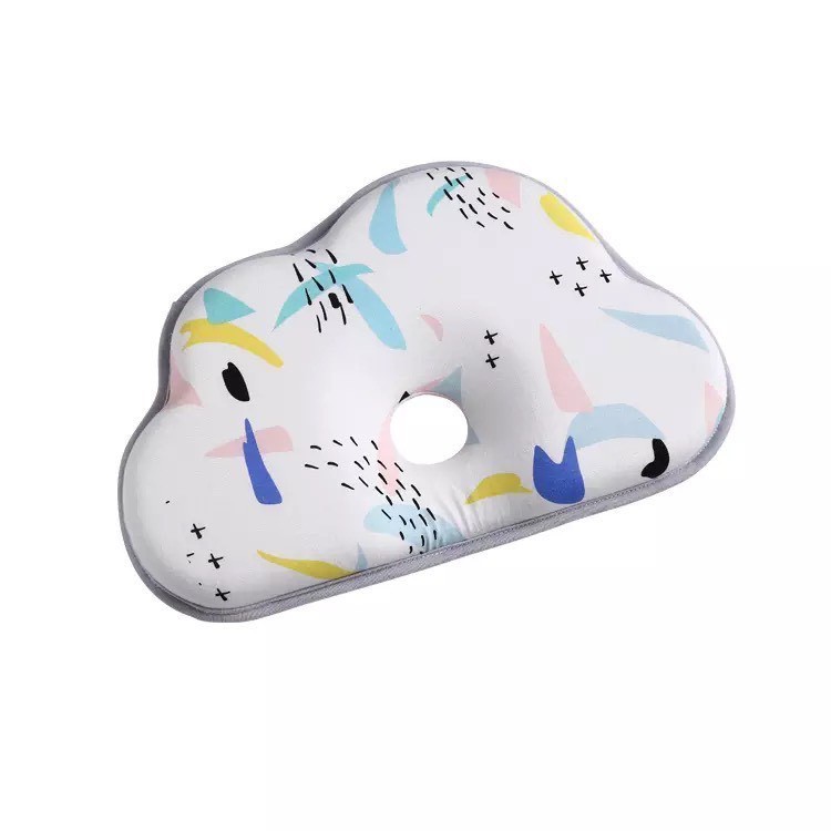 Gối lõm cao su, chống bẹt đầu hình đám mây dùng cho bé.