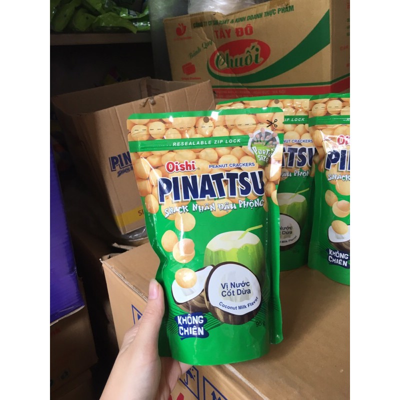 Đậu Phộng Oishi vị Nước Cốt Dừa/ vị Mực Cay gói 95Gr | BigBuy360 - bigbuy360.vn