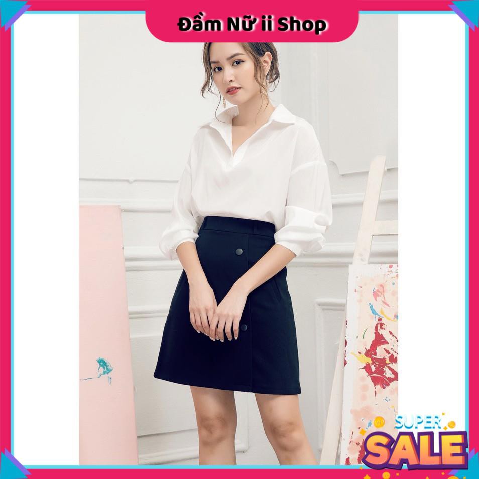 Chân Váy Công Sở, Chân Váy Chữ A Phối Nút Cực Đẹp [KÈM ẢNH THẬT] | BigBuy360 - bigbuy360.vn