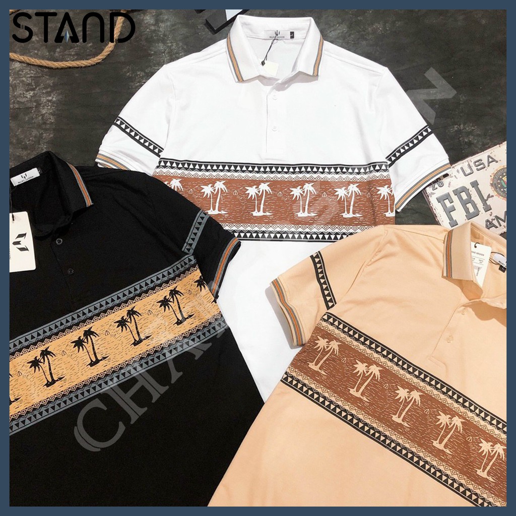 Áo Cộc Tay Nam 💕𝘍𝘳𝘦𝘦𝘴𝘩𝘪𝘱💕Ngắn Tay Marc Coconut Thun Cotton Cao Cấp Có Cổ 3 Màu 4 Size - Mã PS0019 - STAND | BigBuy360 - bigbuy360.vn