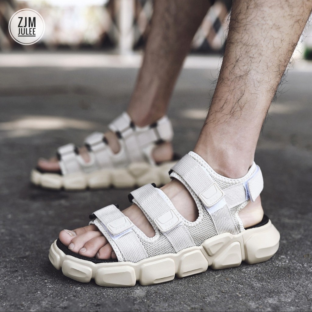 Sandal nam quai ngang <Phối đồ bao đẹp> - Dép quai hậu SD220 đế dày - Mới nhất