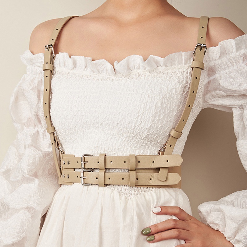 Dây Nịt Da PU Có Thể Điều Chỉnh Phong Cách Punk Cá Tính Cho Nữ