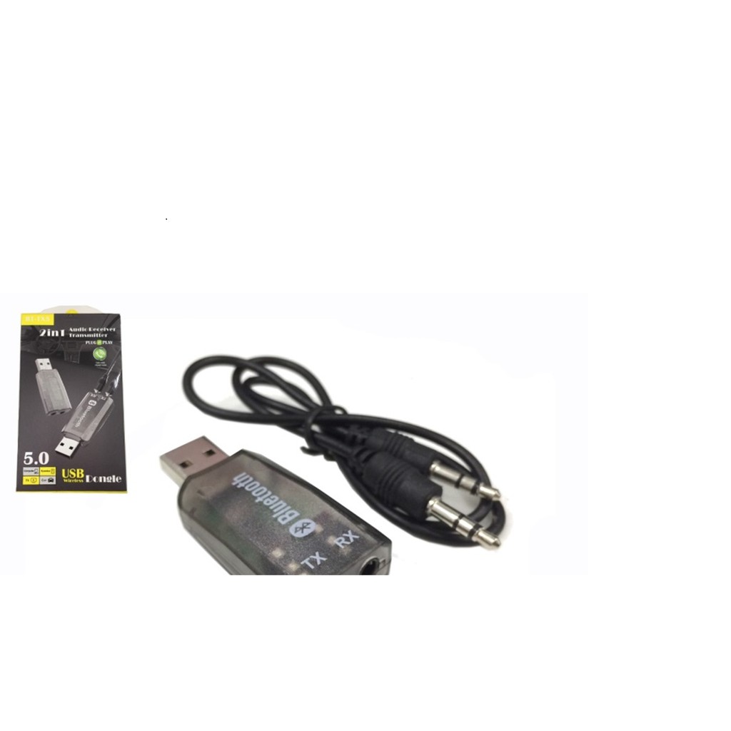 BT-TX5 Thiết bị Bluetooth 5.0 Thu Phát Âm Thanh 2 Trong 1 Dành Cho Máy Tính Laptop Tivi Loa